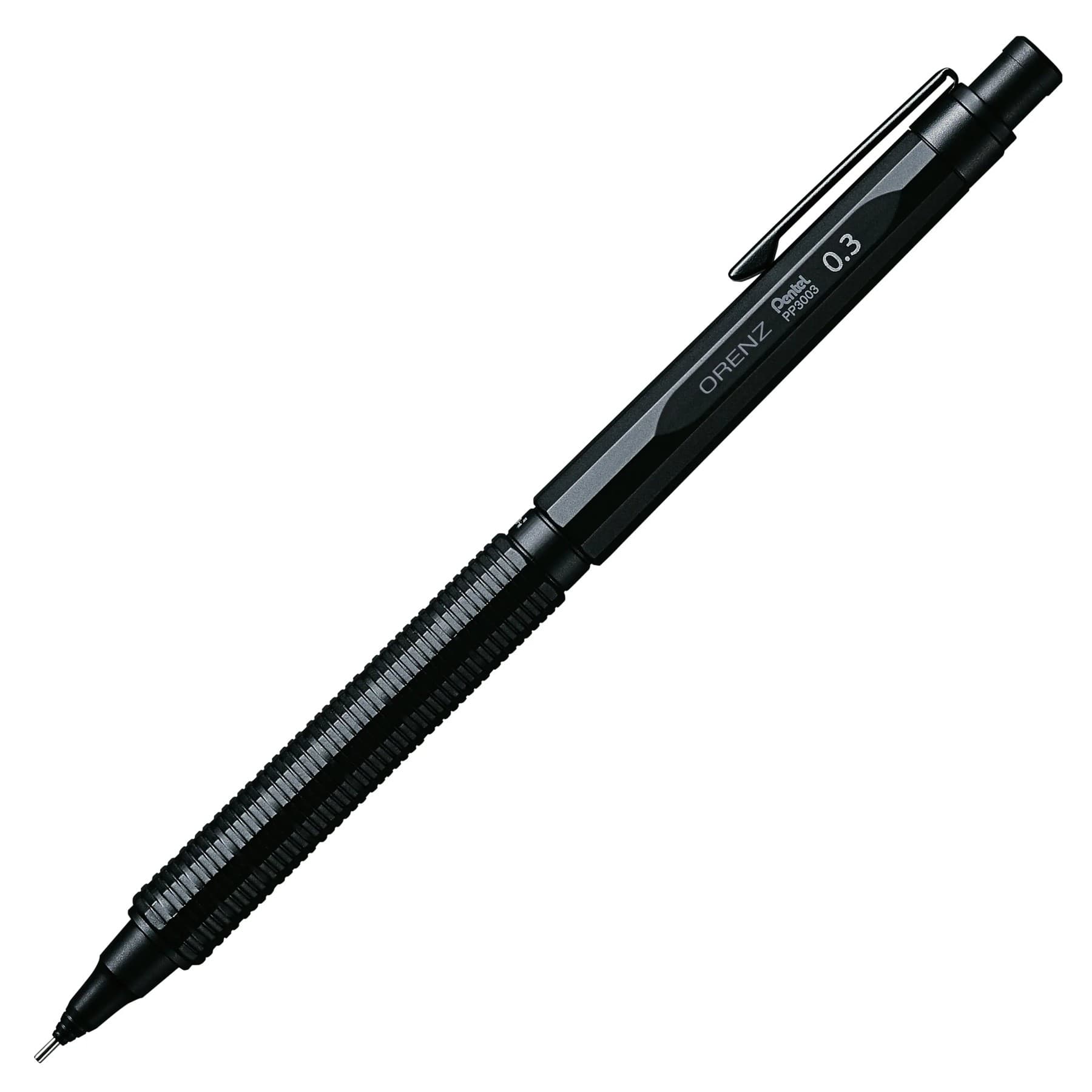 Pentel Orenz Nero Mechanical Drafting Pencil, Automatic Lead Advance, Black Barrel